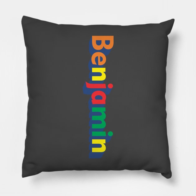 Benjamin on color Pillow by katroxdesignshopart444