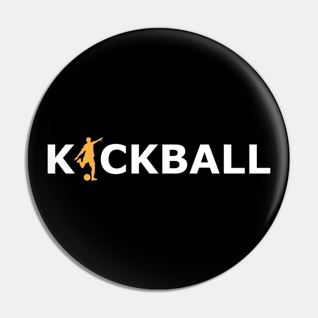 Kickball - Kickball Player Pin by KC Happy Shop