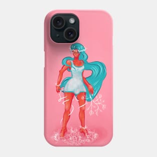 Weird Girl With Blue Hair Phone Case