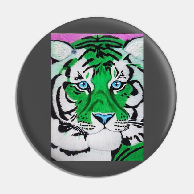 Emerald Tiger Pin by Nightcat17