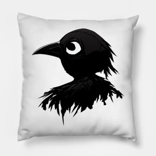 Dark crow sketch Pillow