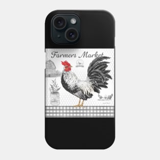 Plaid Country Rooster B Phone Case