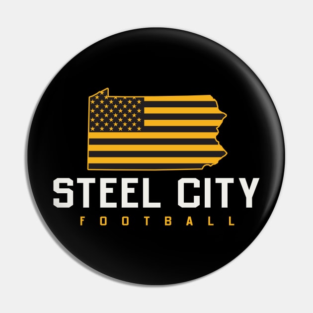 Steel City Football Pin by stayfrostybro