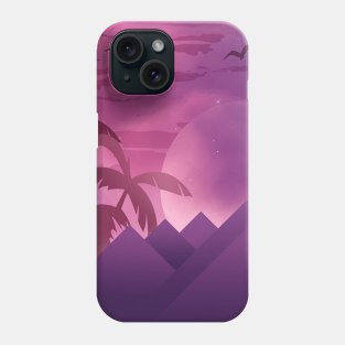 Tropical Purple Mountains Phone Case