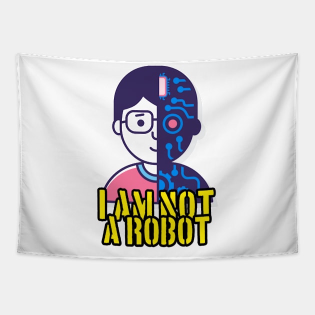 I am not a robot Tapestry by Culung