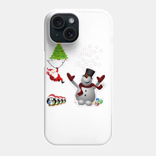 Funny merry christmas and happy new year Phone Case