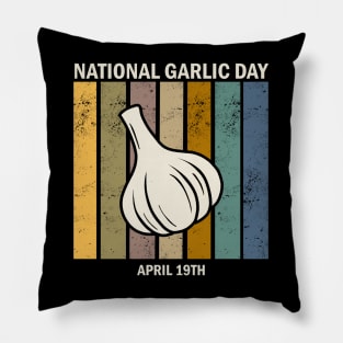 National Garlic Day Pillow