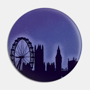 London Skyline Pin