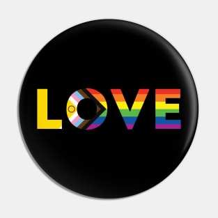 Progress Pride Intersex Inclusive Flag LOVE Pin