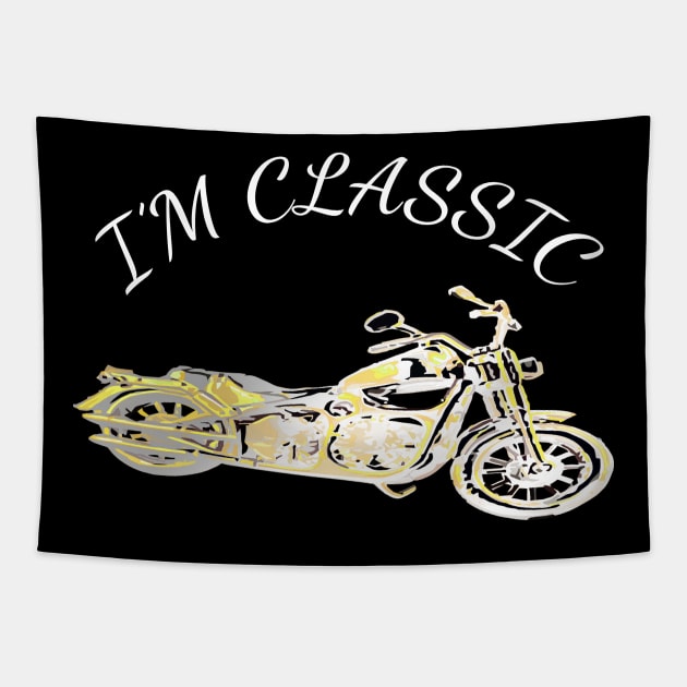 I'm Not Old I'm A Classic Shirt | Classic Car T-Shirt for male Tapestry by CREATIVITY88