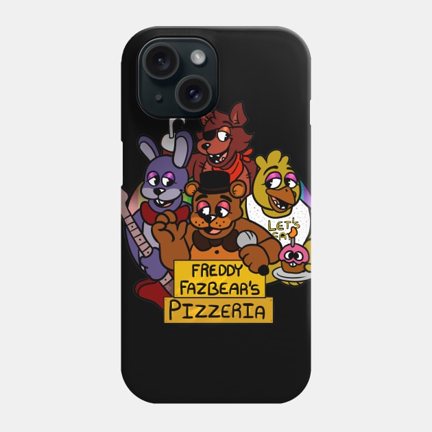 Freddy Fazbears 80s Logo Phone Case by vsemily