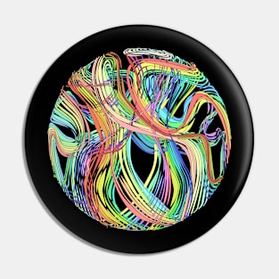 Rainbow mandala Pin