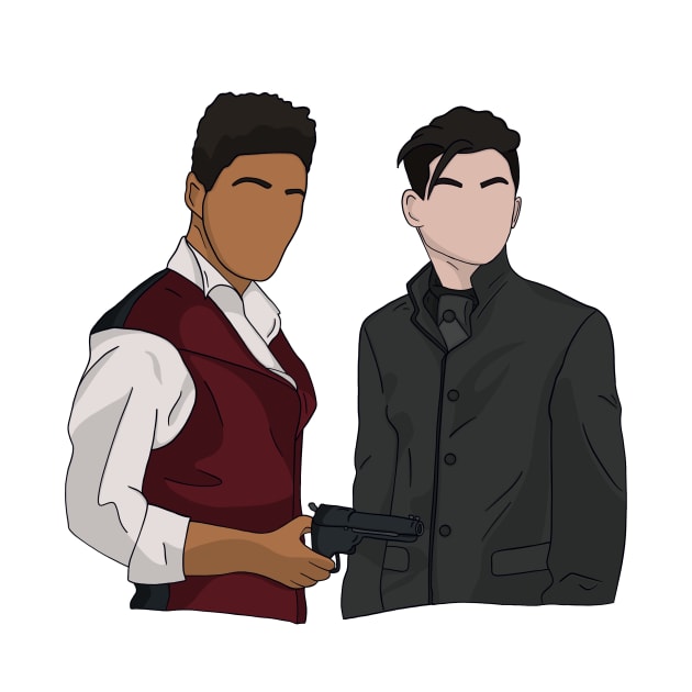 Jesper Fahey and Kaz Brekker - Six of Crows by hereidrawagain