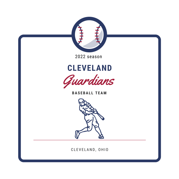 cleveland guardians for baseball lovers 2022 season T-Shirt by ohsheep