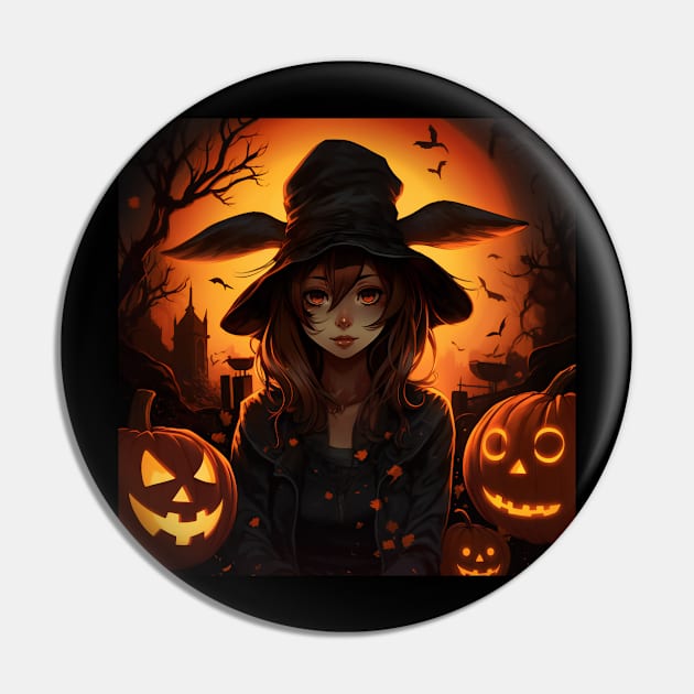 Halloween witch girl Pin by NumberOneEverything