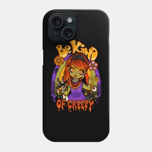 Be Kind of Creepy ~ Retro Zombie Moppet Phone Case