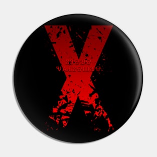 Red X Pin