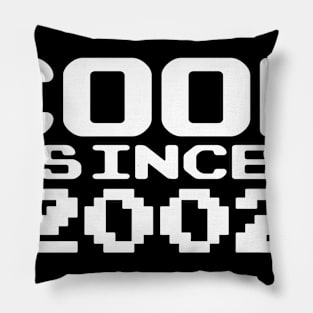 Level 18 Complete 18th Birthday 18 Years Gamer Cool Since 2002 Pillow