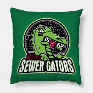 NY Sewer Gators Pillow