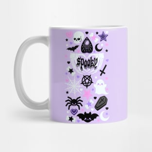 Nu Goth Witchy Pastel Goth Aesthetic Creepy Cute Bat Coffee Mug by