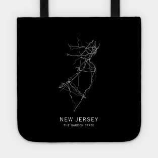 New Jersey State Road Map Tote