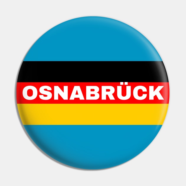 Osnabrück City in German Flag Pin by aybe7elf