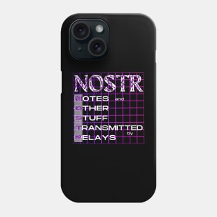 NOSTR (Notes and Other Stuff Transmitted by Relays Phone Case