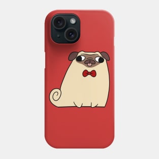 Red Bow Tie Pug Phone Case