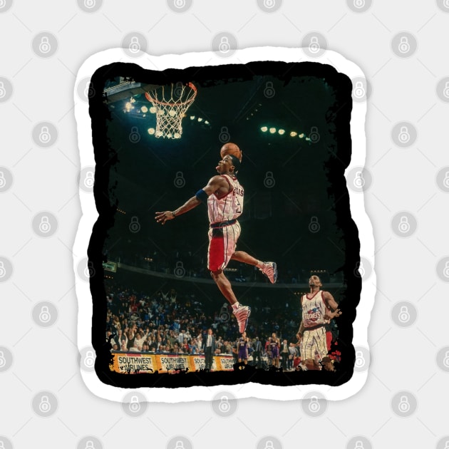 Steve Francis Mixing Up Jason Terry Magnet by Omeshshopart