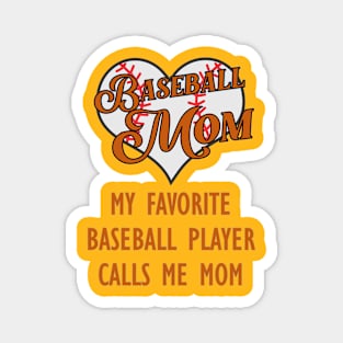 Baseball mom Magnet