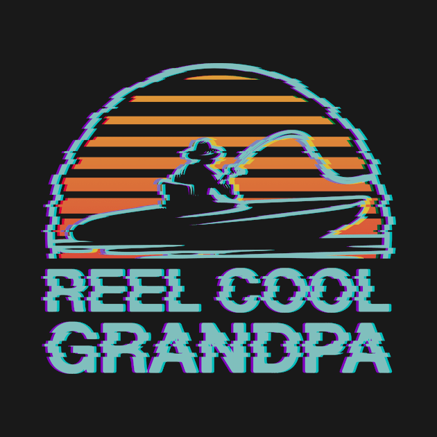 Reel Cool Grandpa Fishing Father's Day Fisherman by Alex21