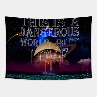 Dangerous World Tapestry