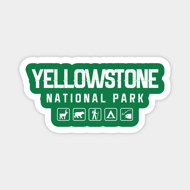 Yellowstone National Park, Wyoming Magnet by npmaps