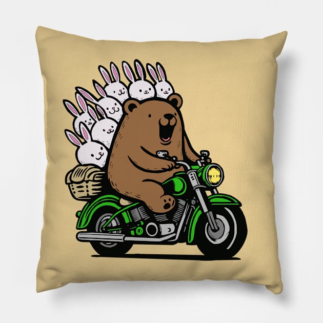 Rollin’ with my homies Pillow by Creatures Behaving Oddly