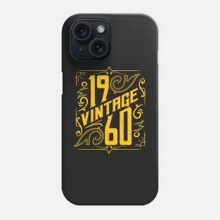 60th birthday gifts for men and women 1960 gift 60 years old Phone Case