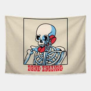 Dead Calling Skull Design Tapestry