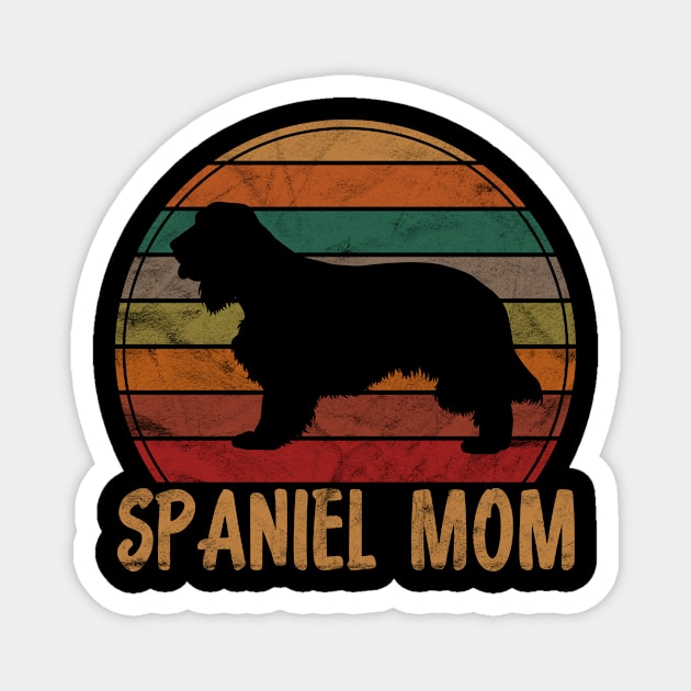 Retro Spaniel Mom Gift Dog Mother Pet English Cocker Mama Magnet by rhondamoller87