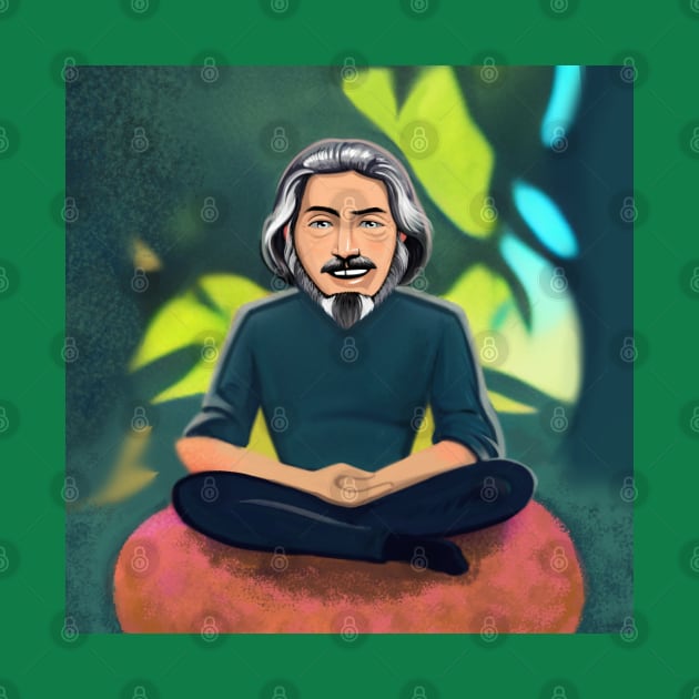 Alan Watts by PsilocyBram