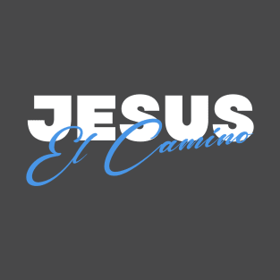 Jesus el Camino en Azul T-Shirt