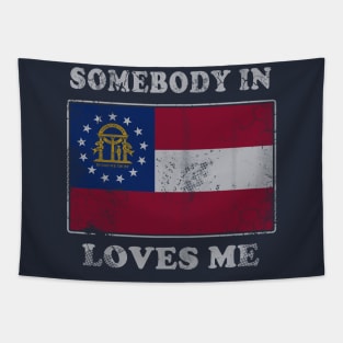 Somebody In Georgia Loves Me Tapestry