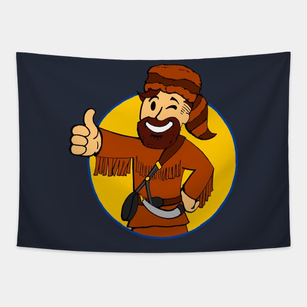 Little Mountaineer Vault Boy Tapestry by Ferrell