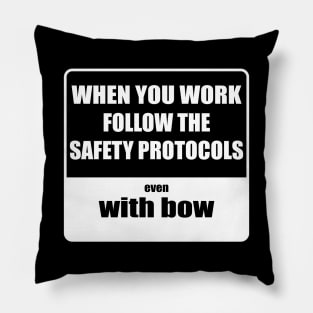Safety with bow Pillow