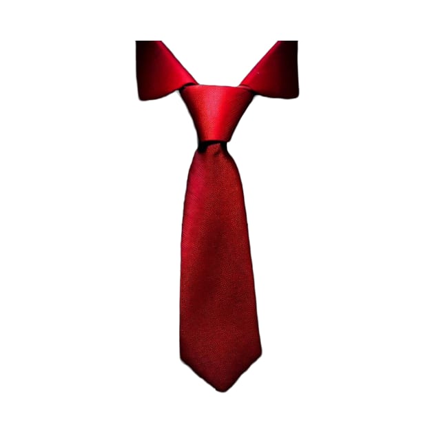 Red tie by Minimalist Masterpieces