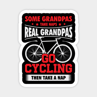 Bicycle Cycling Grandpa Cyclist Grandfather Gift Magnet