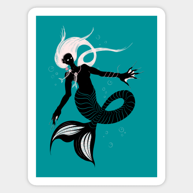 Evil Mermaid Sticker