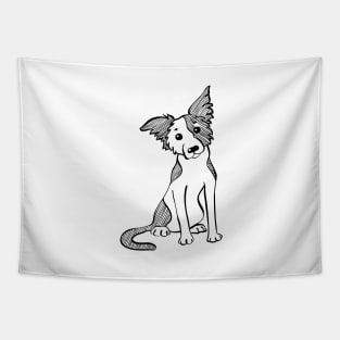 Sketch Funny dog Border Collie Tapestry