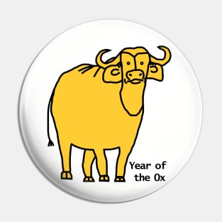 Year of the Ox Yellow Pin