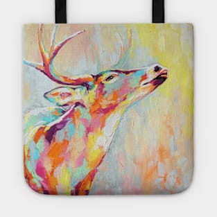 Conceptual abstract painting of a deer muzzle. Tote