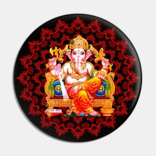 Ganesha Mandala Pin