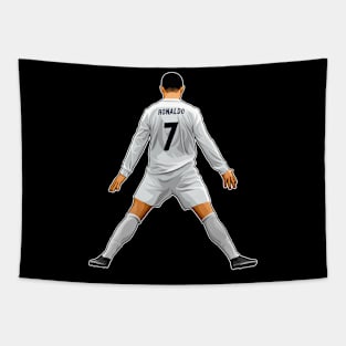 Cristiano Ronaldo #7 Celebrates Tapestry